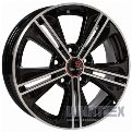 Remain R106 8x16 5x112 ET48 DIA57.1 Алмаз черн№1