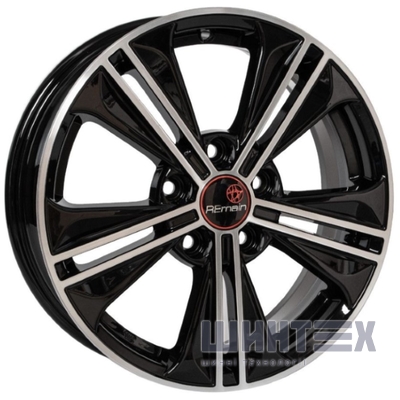 Remain R106 8x16 5x112 ET48 DIA57.1 Алмаз черн№1